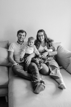Natürliche Familienfotos mit Baby in Heilbronn