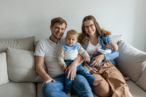 Natürliche Familienfotos mit Baby in Schwäbisch Hall