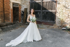 Braut in wundervollem Kleid